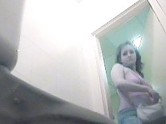 Girl and oldie exposed to spy cam in public loo